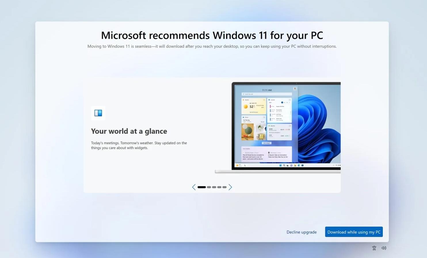 微软推出全屏弹窗,鼓励Windows 10用户升级至Windows 11