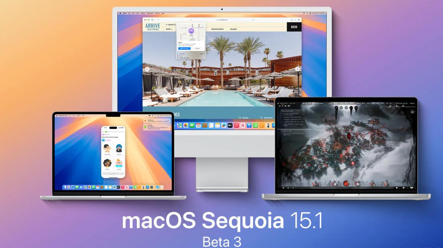 苹果发布macOS 15.1 Sequoia Beta 3更新,持续优化系统体验