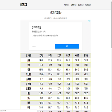 人民币汇率网