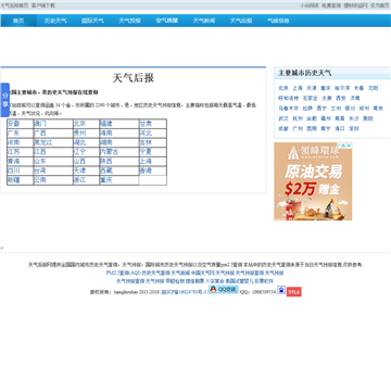 天气后报网